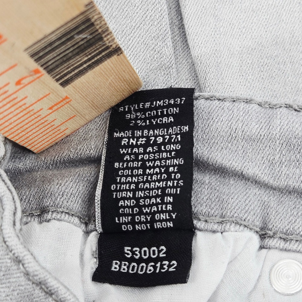 Jordan Craig Sean Fit Grey Distressed Slim Stretch Denim Jeans 34 Short Thrashed - Picture 8 of 14